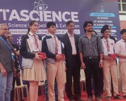Our school was  awarded the Life saving device award in the Rotascience Competition